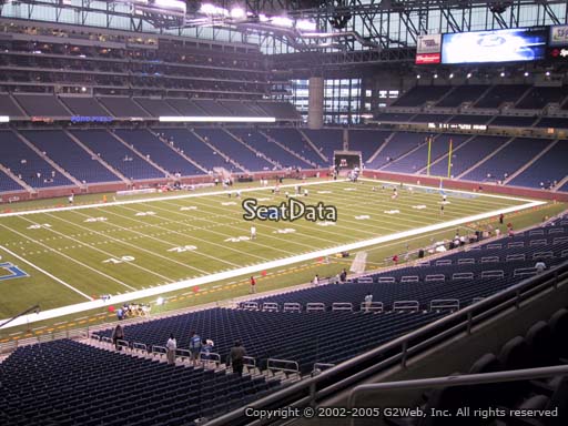 Seat view from section 225 at Ford Field, home of the Detroit Lions