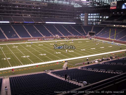 Seat view from section 227 at Ford Field, home of the Detroit Lions