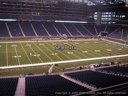 Seat view from section 228 at Ford Field, home of the Detroit Lions