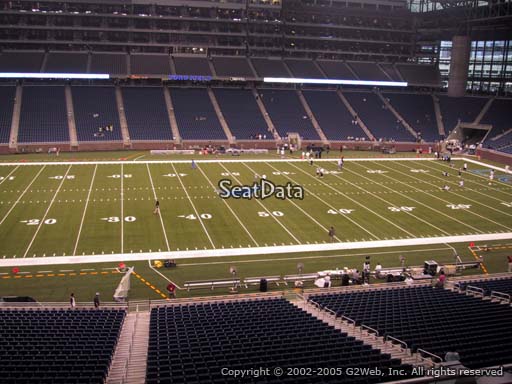 Seat view from section 229 at Ford Field, home of the Detroit Lions