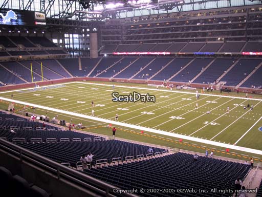 Seat view from section 235 at Ford Field, home of the Detroit Lions