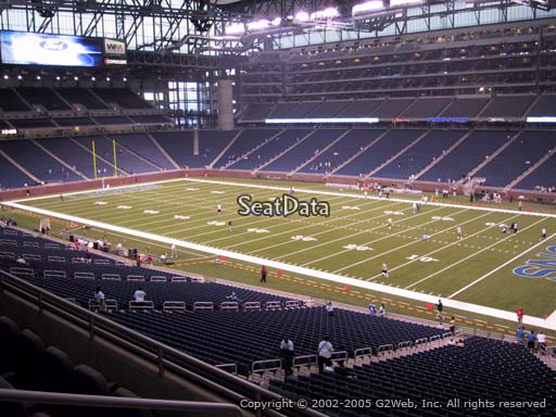 Seat view from section 236 at Ford Field, home of the Detroit Lions