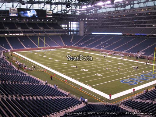 Seat view from section 238 at Ford Field, home of the Detroit Lions