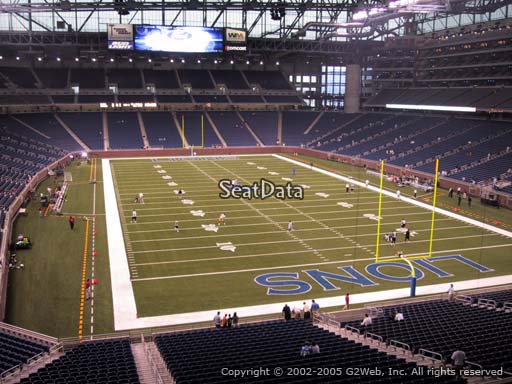 Seat view from section 241 at Ford Field, home of the Detroit Lions