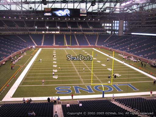 Seat view from section 242 at Ford Field, home of the Detroit Lions