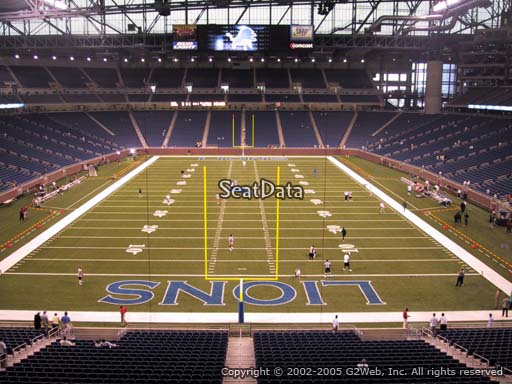 Seat view from section 243 at Ford Field, home of the Detroit Lions