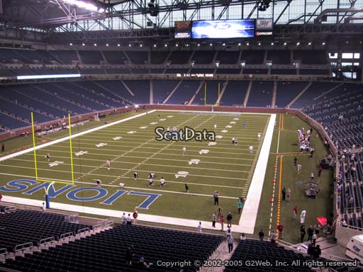 Seat view from section 245 at Ford Field, home of the Detroit Lions