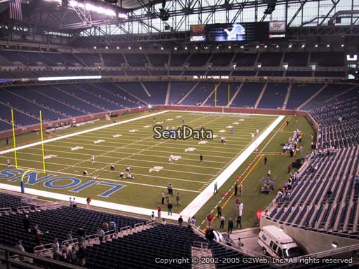 Seat view from section 246 at Ford Field, home of the Detroit Lions