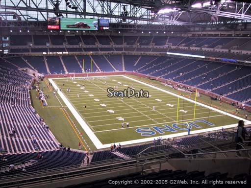 Seat view from section 315 at Ford Field, home of the Detroit Lions