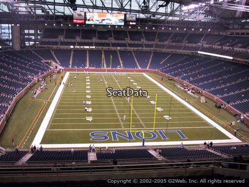Seat view from section 317 at Ford Field, home of the Detroit Lions