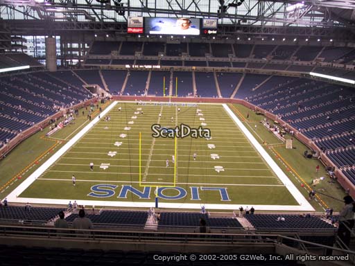 Seat view from section 318 at Ford Field, home of the Detroit Lions