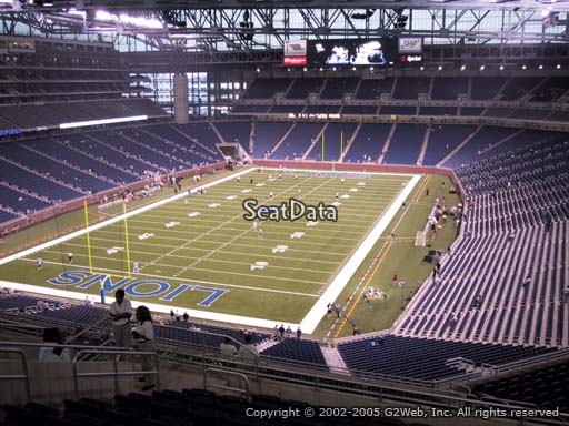 Seat view from section 321 at Ford Field, home of the Detroit Lions