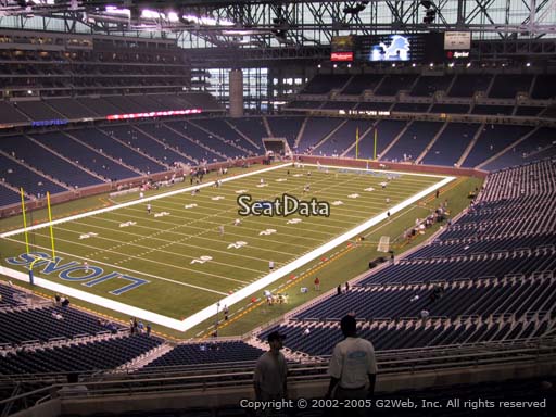 Seat view from section 323 at Ford Field, home of the Detroit Lions
