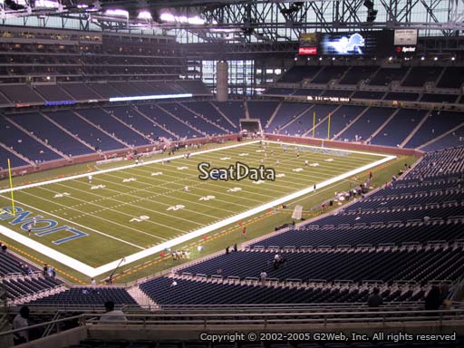 Seat view from section 324 at Ford Field, home of the Detroit Lions