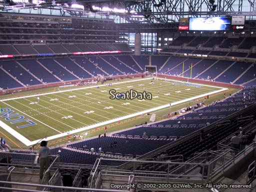 Seat view from section 325 at Ford Field, home of the Detroit Lions