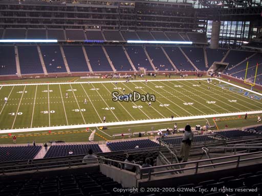 Seat view from section 329 at Ford Field, home of the Detroit Lions