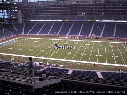 Seat view from section 333 at Ford Field, home of the Detroit Lions