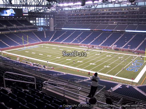 Seat view from section 336 at Ford Field, home of the Detroit Lions