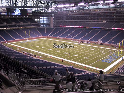 Seat view from section 337 at Ford Field, home of the Detroit Lions