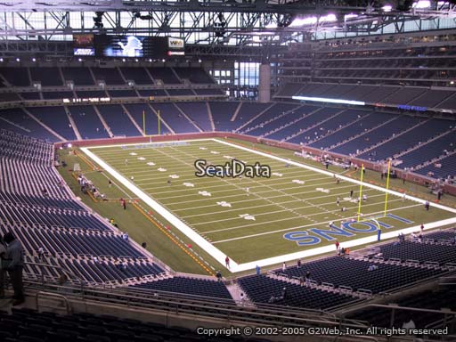 Seat view from section 340 at Ford Field, home of the Detroit Lions
