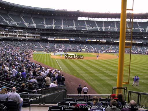 Seat view from section 110 at T-Mobile Park, home of the Seattle Mariners