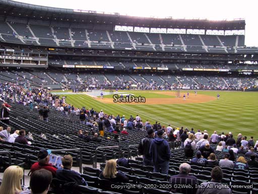 Seat view from section 112 at T-Mobile Park, home of the Seattle Mariners