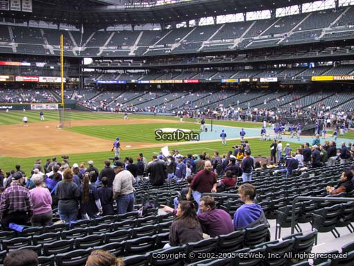 Seat view from section 141 at T-Mobile Park, home of the Seattle Mariners