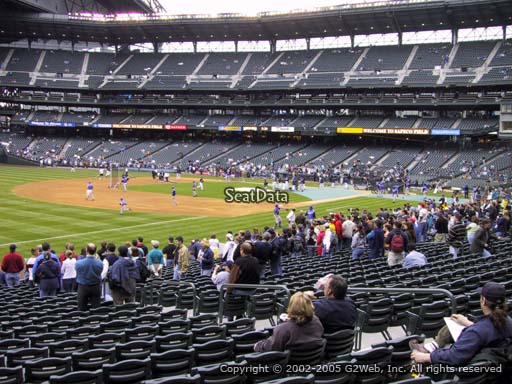 Seat view from section 144 at T-Mobile Park, home of the Seattle Mariners