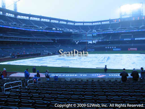Seat view from section 113 at Citi Field, home of the New York Mets