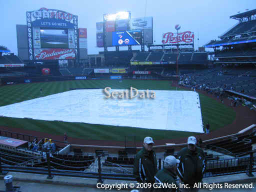 Seat view from section 119 at Citi Field, home of the New York Mets