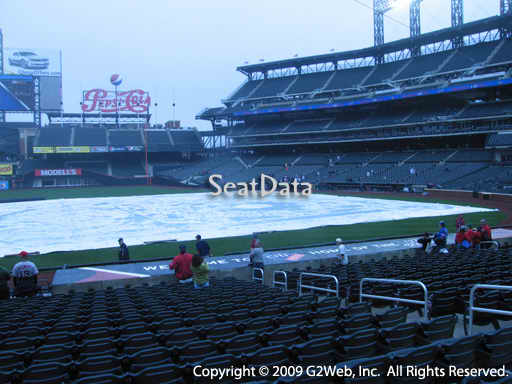 Seat view from section 123 at Citi Field, home of the New York Mets