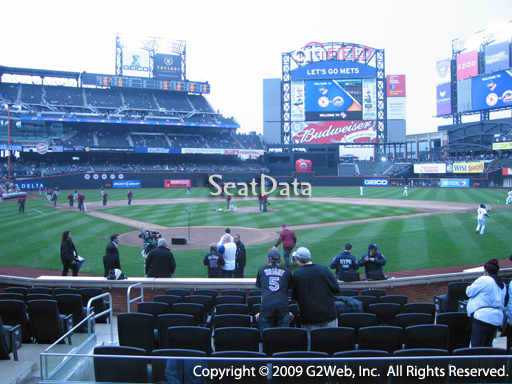 Seat view from section 13 at Citi Field, home of the New York Mets