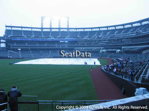 Seat view from section 133 at Citi Field, home of the New York Mets