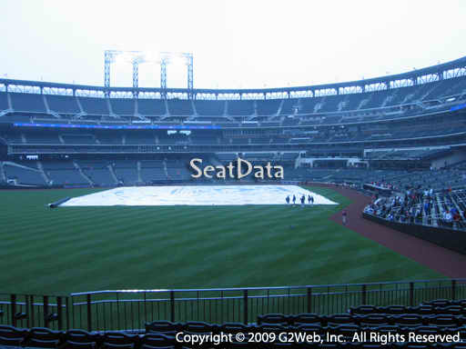 Seat view from section 134 at Citi Field, home of the New York Mets