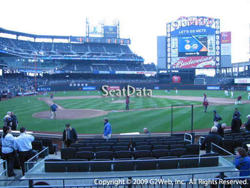 Seat view from section 3 at Citi Field, home of the New York Mets