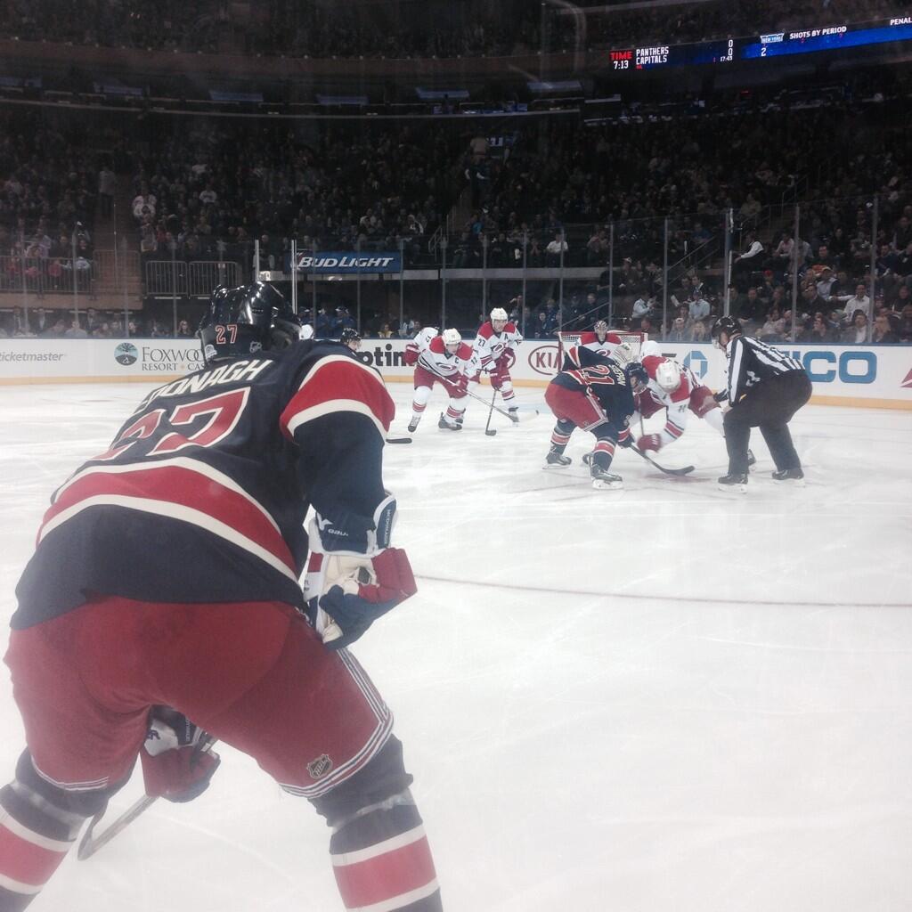 Seat view from section 12 at Madison Square Garden, home of the New York Rangers