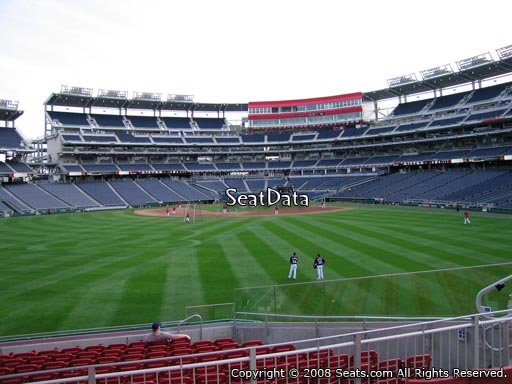 Seat view from section 100 at Nationals Park, home of the Washington Nationals