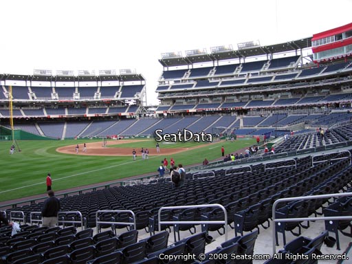 Seat view from section 110 at Nationals Park, home of the Washington Nationals