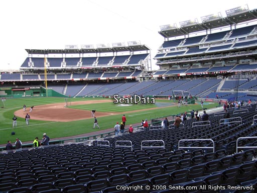 Seat view from section 113 at Nationals Park, home of the Washington Nationals