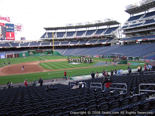 Seat view from section 115 at Nationals Park, home of the Washington Nationals