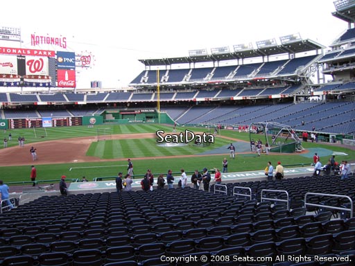 Seat view from section 116 at Nationals Park, home of the Washington Nationals