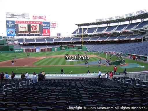Seat view from section 117 at Nationals Park, home of the Washington Nationals