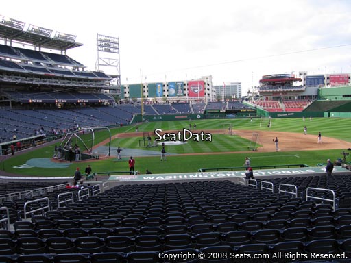Seat view from section 128 at Nationals Park, home of the Washington Nationals