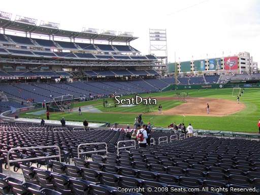 Seat view from section 131 at Nationals Park, home of the Washington Nationals