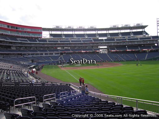 Seat view from section 137 at Nationals Park, home of the Washington Nationals