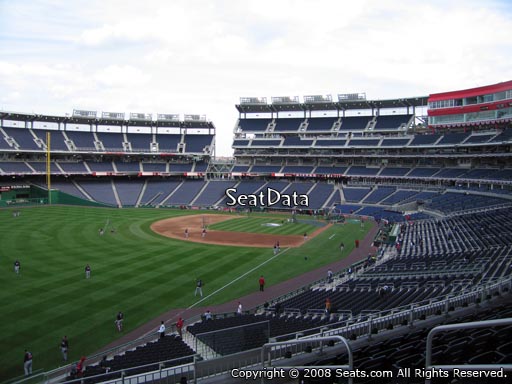 Seat view from section 201 at Nationals Park, home of the Washington Nationals