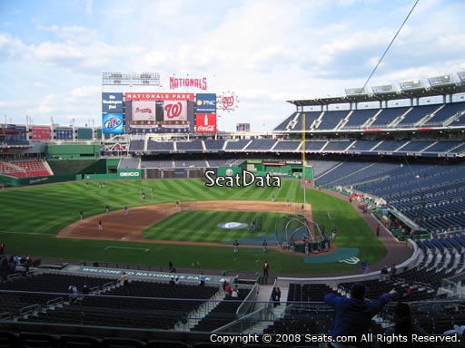 Seat view from section 210 at Nationals Park, home of the Washington Nationals