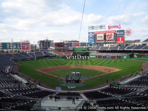 Seat view from section 214 at Nationals Park, home of the Washington Nationals