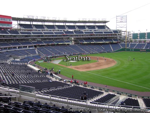 Seat view from section 227 at Nationals Park, home of the Washington Nationals