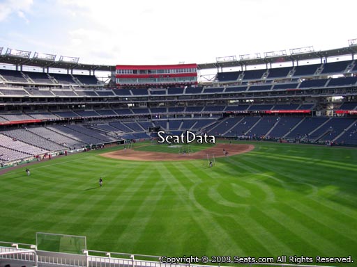 Seat view from section 243 at Nationals Park, home of the Washington Nationals